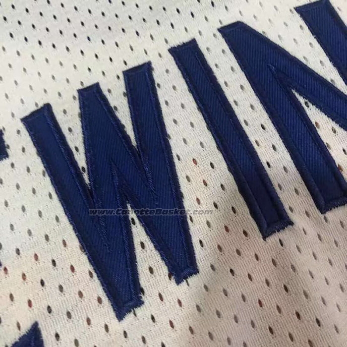 Maglia New York Knicks Patrick Ewing NO 33 Mitchell & Ness 1985-86 Bianco